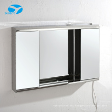 High quality  end LED illuminated bathroom mirror cabinet